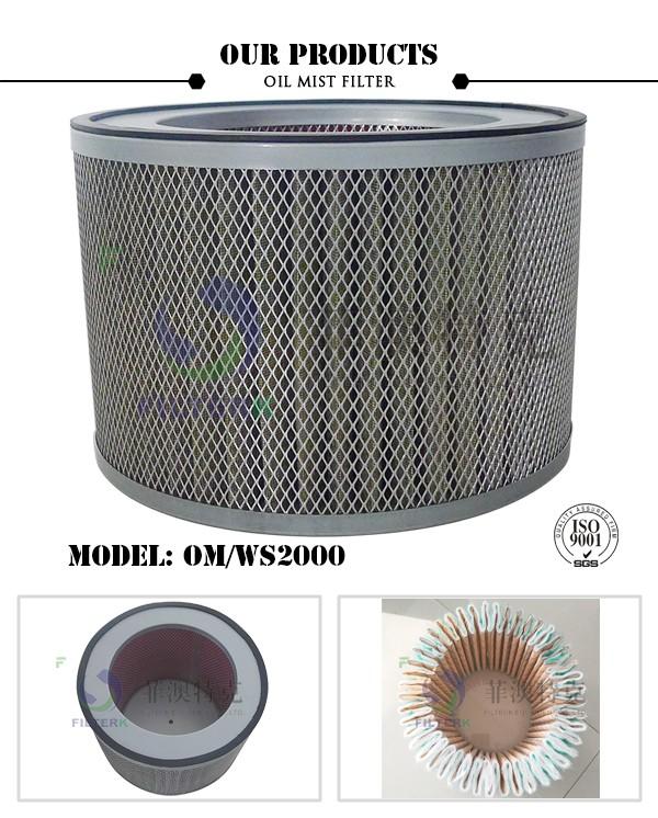 Industrial Oil Mist Filter Element Multiple Mounting Options For Oil