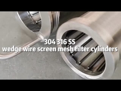 Filterk Anti corrosion S316 self-cleaning FITO wedge wire cartridge for Zircon grinder