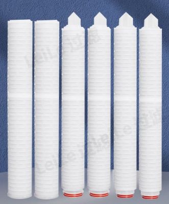 Hydrophilic PTFE Pleated Filter Cartridge High Flow Chemical Resistant