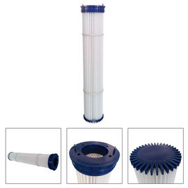 PU Top Pleated Filter Cartridge , Polyester Media Synthetic Air Filter 