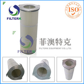 Three Lugs Industry Pleated Filter Cartridge For Painting House , Longlife