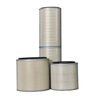 Cylindrical Dust Collector Cartridge Filter HV Material 99.9% Efficiency
