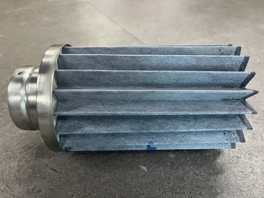 Filter Element Square Stainless Steel Sheet End Caps Cartridge Filter Element with 4.5 Square ...