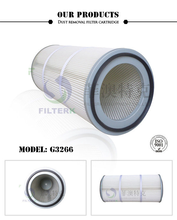 Pleated Folding Industrial Extractor Filters , 324 * 213 * 660mm Dust