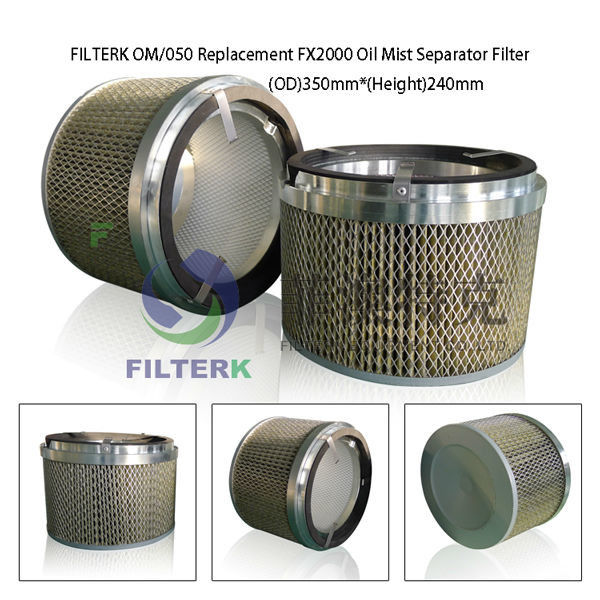 Fiberglass Oil Mist Filter Element High Efficiency 310 * 230 * 250mm