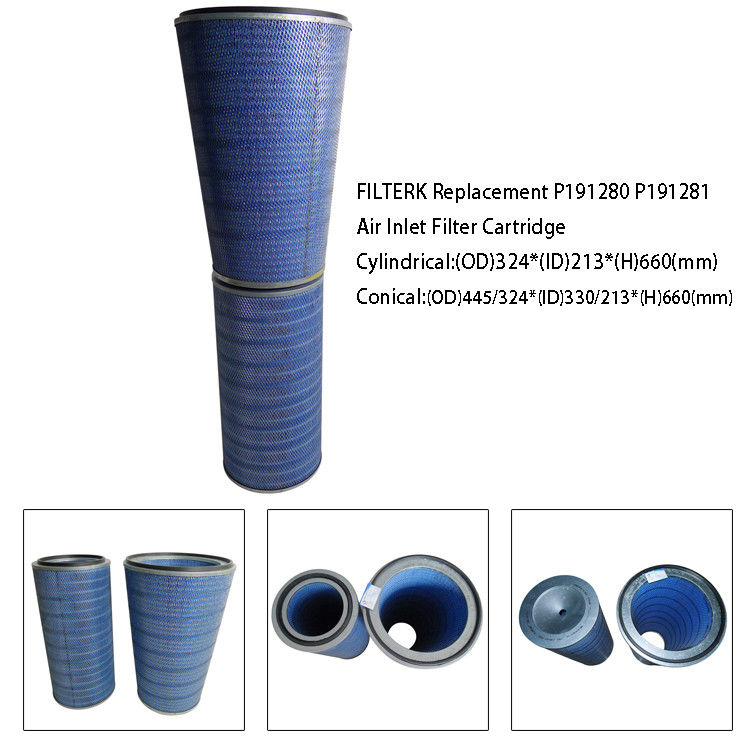Gas Turbine Replacement Filter Elements Air Inlet F7 F8 Efficiency