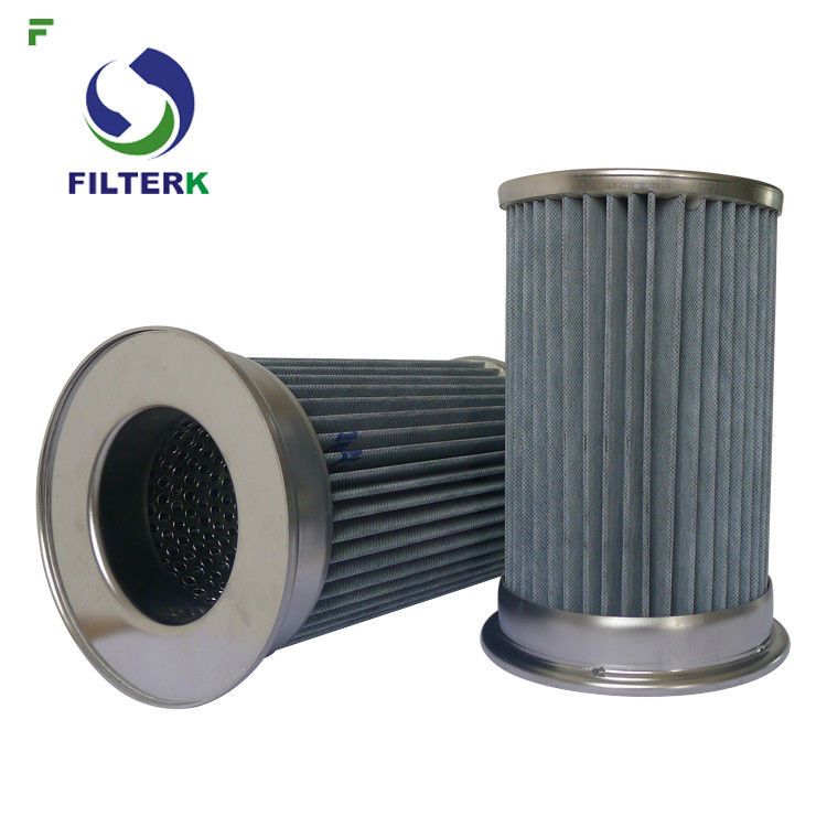 Pleated Vacuum Pump Filter Element , Clean Side Removal Vacuum Pump