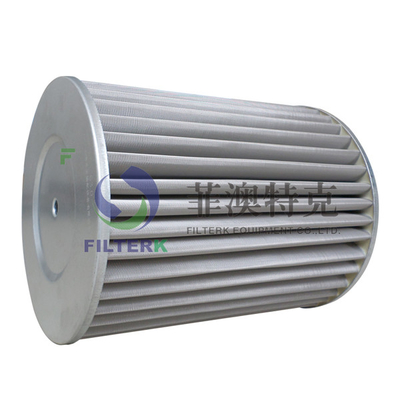 FILTERK G3.0 SS Mesh Media 10µm Natural Gas Filter Cartridge In Distribution Stations