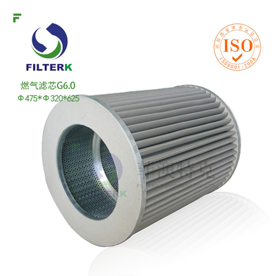 G6.0 Gas Filter Element For Natural Manufactured Gas Filtrec WX154 / WX257 Replacement Durable Precise Filtration