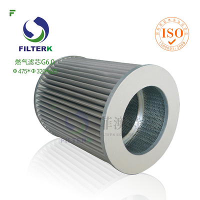 G6.0 Gas Filter Element For Natural Manufactured Gas Filtrec WX154 / WX257 Replacement Durable Precise Filtration
