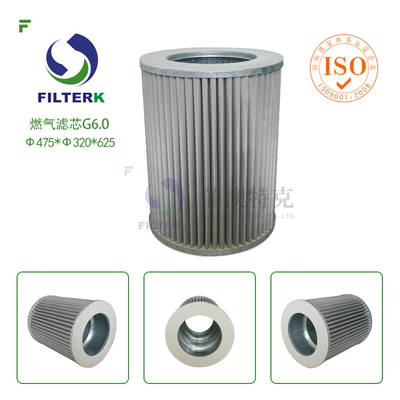 G6.0 Gas Filter Element For Natural Manufactured Gas Filtrec WX154 / WX257 Replacement Durable Precise Filtration