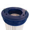 PU Top Pleated Filter Cartridge , Polyester Media Synthetic Air Filter 