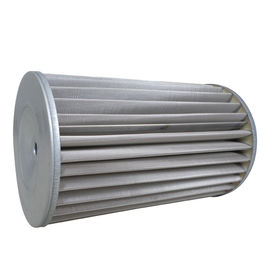 Stainless Steel Mesh Gas In Air Filter , Pleated DN40 Natural Gas Line Filter 