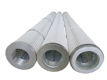 Conical Thread Industrial Dust Filter Cartridge Type Plyester Media Flat