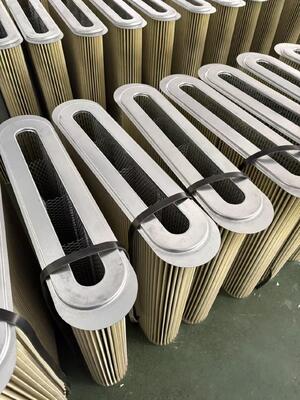 Flat‑oval dust filter cartridge with handle